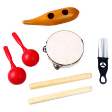 2021 Hot selling high quality Toy Wooden Percussion set guiro musical instrument